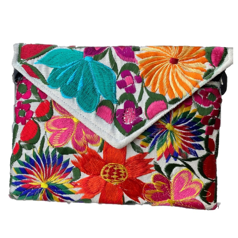 NEW HANDMADE Floral Clutch
